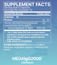 Alternative view of Mega IgG2000 120 capsules